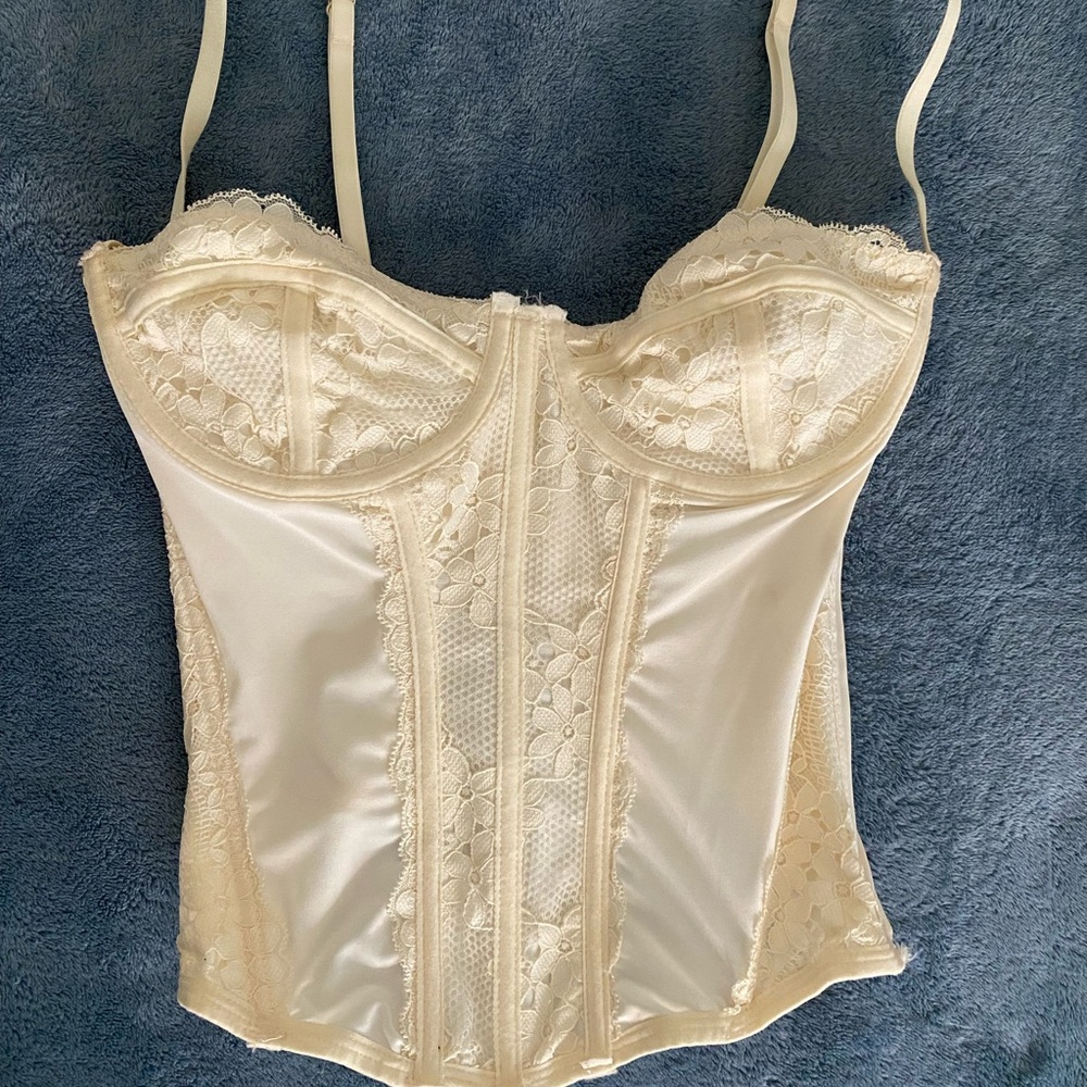 White corset top